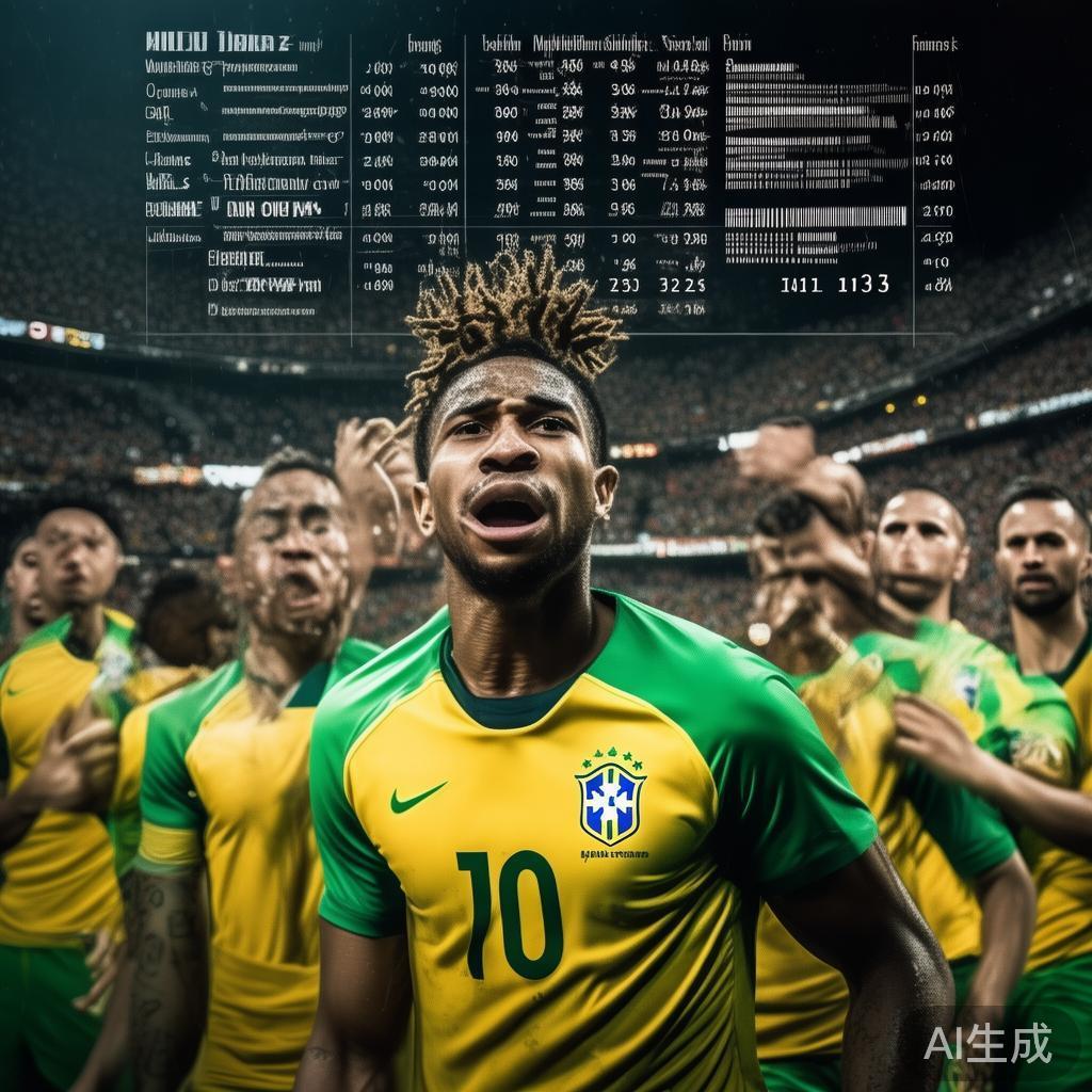 以某场焦点战为例，假设巴西队近期表现稳定，攻击火力